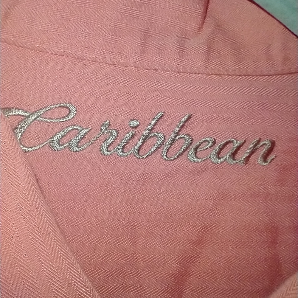 Caribbean Pineapple Print Rayon Polyester Button-Up Hawaiian Shirt Men's sz XL - Picture 6 of 8